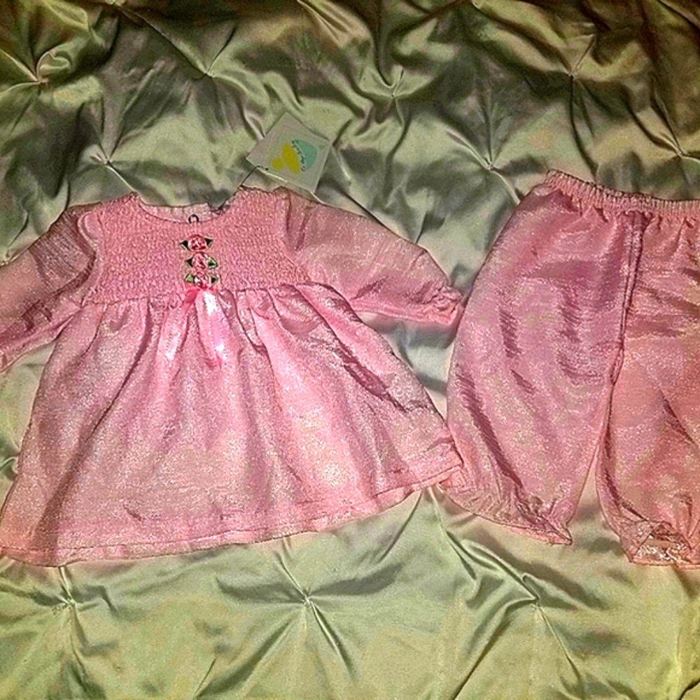 NWT Le Top Baby Baby Dress w/ Matching Pants